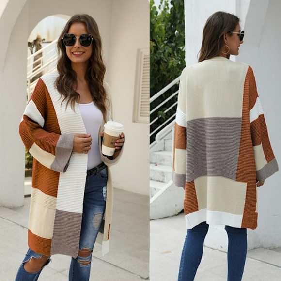 Hailey Colorblock Cardigan - Picture 2 of 4